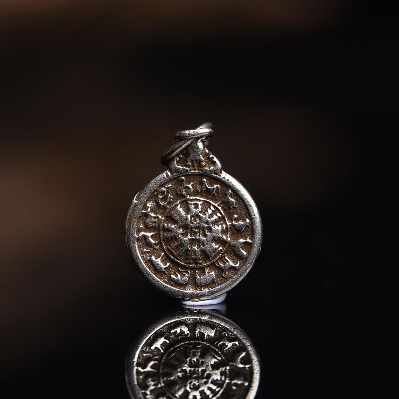 

Подвеска ручной работы из тибетской белой меди для буддийских бусин, браслета или ожерелья