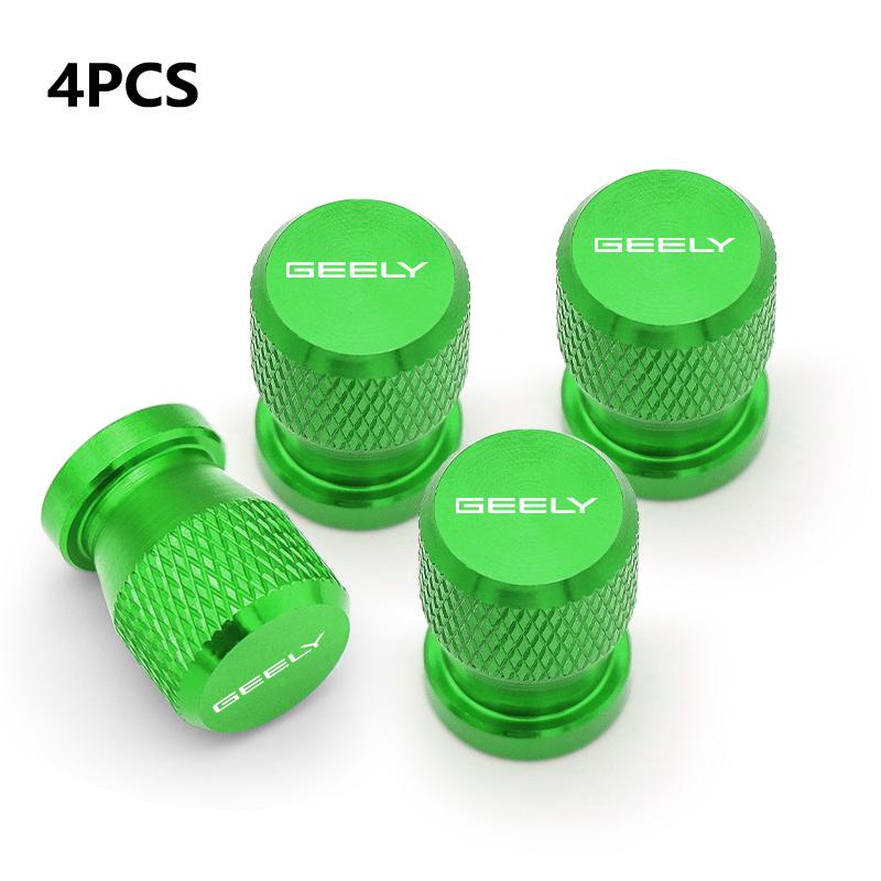 4 Stück Auto Rad Reifen Ventilkappen Reifenventilschaft Abdeckungen Staubdicht Wasserdicht Für GEELY coolray Starray emgrand emgrand tugella Auto Dekor