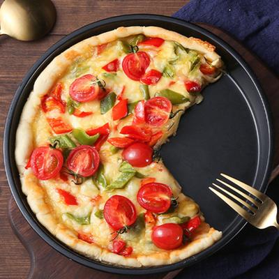 Forma de Pizza Resistente a Altas Temperaturas Transferência de Calor Uniforme Antiaderente Flexível Multitamanho Grau Alimentar Assadeira de Pizza Gadget de Cozinha