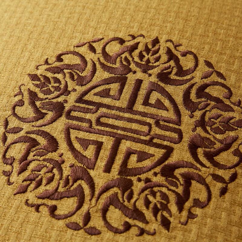 Faunen FN-R7002 Embroidered Bamboo Linen Pillow Quilt