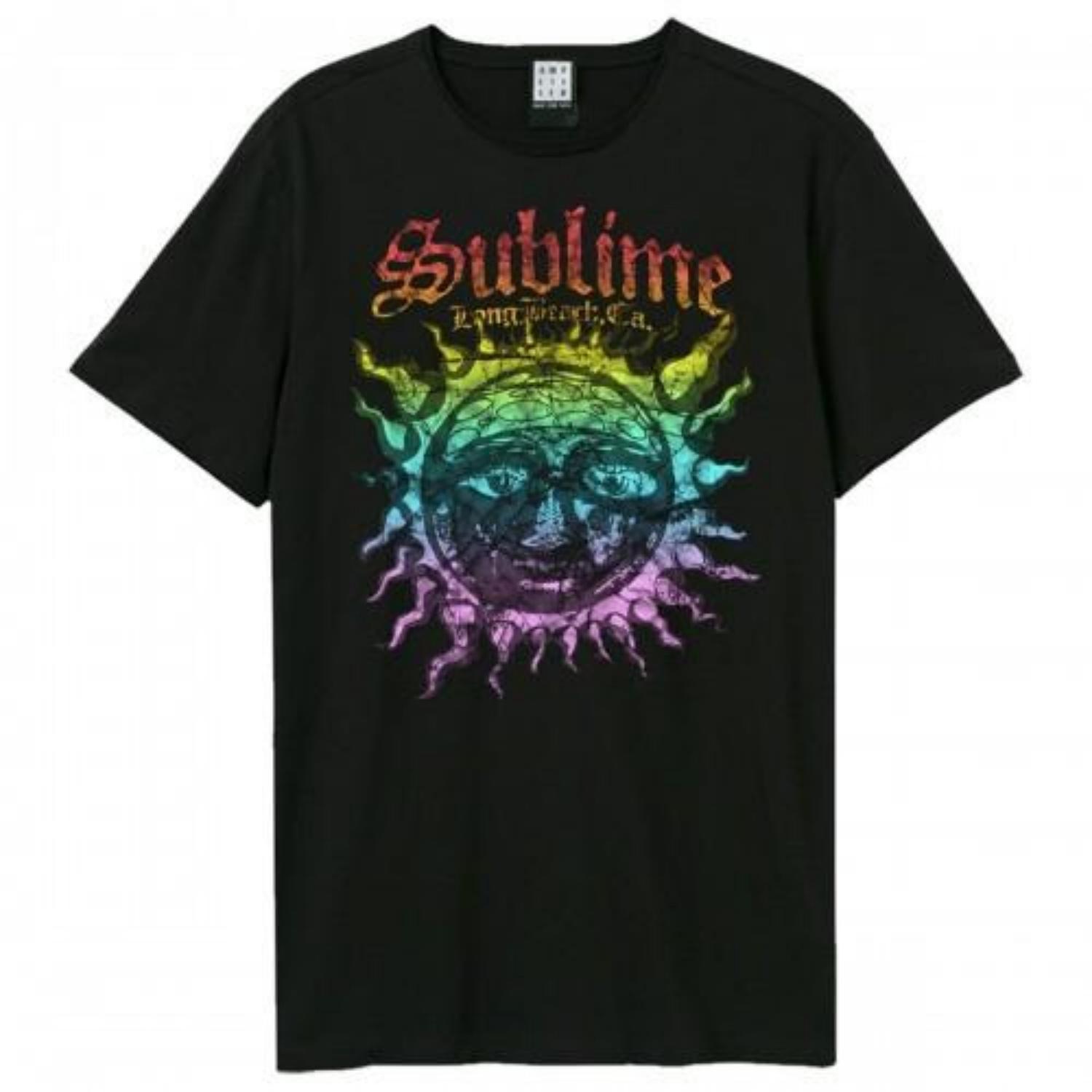 

Усиленная унисекс футболка для взрослых Ombre Sun Sublime S разноцветный