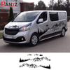 4 bucăți autocolante pentru ușile auto pentru Renault Trafic 2 3 MK3 MK2 Accesorii de reglare pentru camper Van Film de vinil capac capota autocolante grafice pentru motor