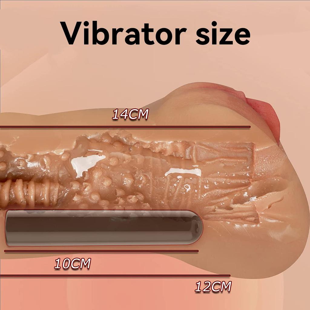 2 i 1 automatisk mannlig mastubrator realistisk vagina elektrisk lomme fittevibratorer 3D anal vaginal sexleketøy for menn onani