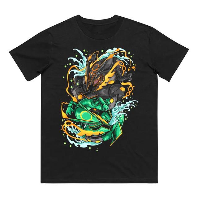 Camiseta Pokemon Rayquaza Y Mega Rayquaza Dragon Fire Water S