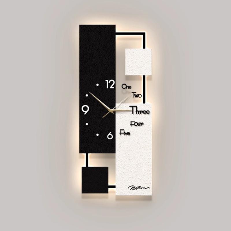 Luxury Living Room Wall Clock Restaurant Clock Mural Watch Room Decorations Corridor LED Mute Quartz Clock Home Decor Items
