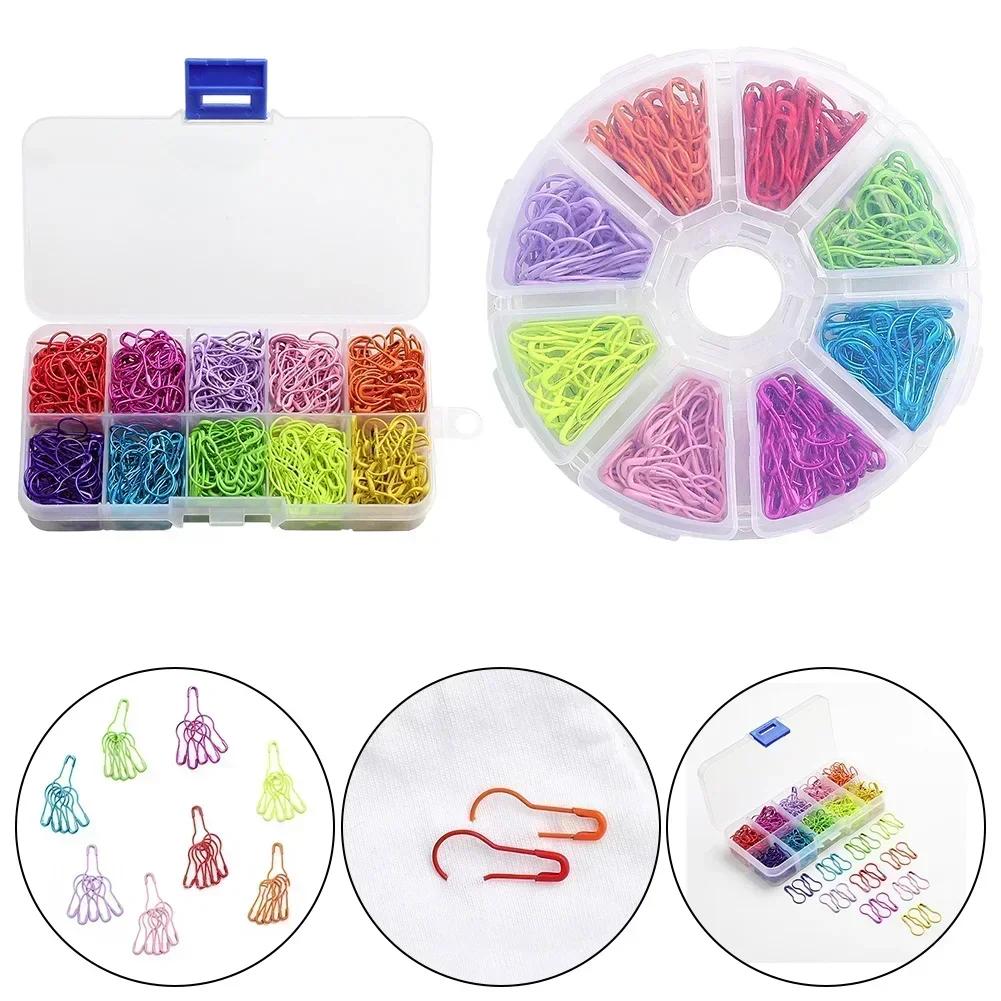 Creative Mixed Color Gourd-Shaped Safety Pin Knitting Tool Cross Stitch Pin For Home Crafts Sewing Accessory