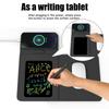 Składana podkładka pod mysz ze skóry 15W z podstawką do ładowania bezprzewodowego i tablicą do pisania z magnetycznym szybkim ładowaniem na spotkania