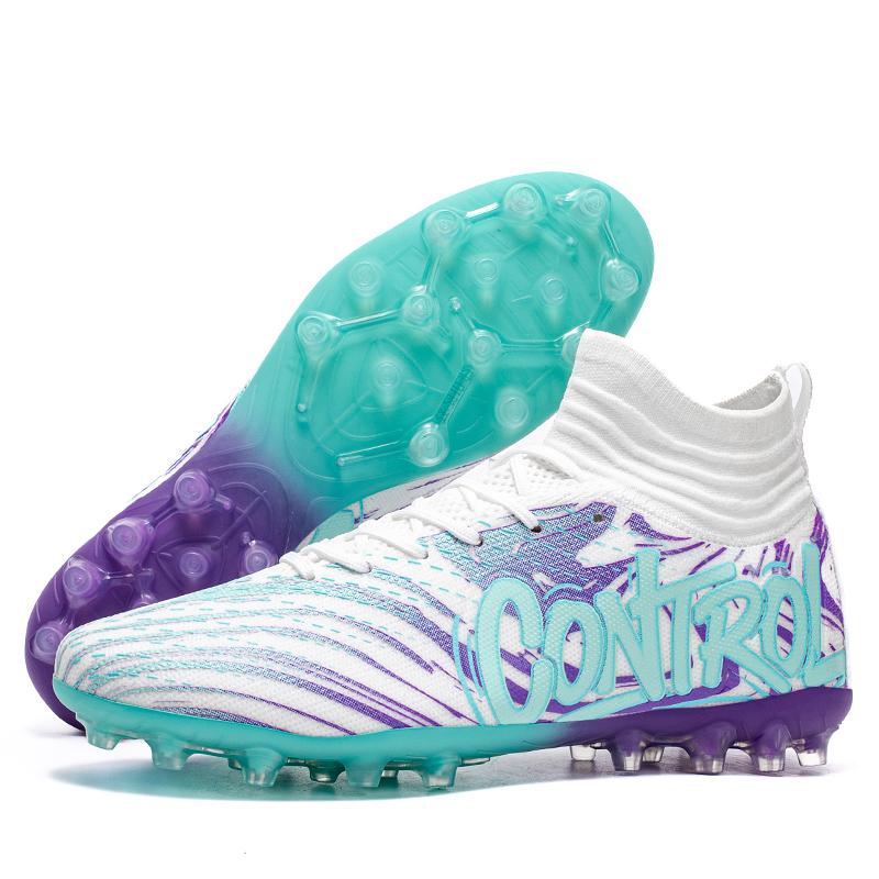 

Football Boots Professional Society Soccer Cleats Ag/Fg Soccer Shoes Non-Slip Grass Training Sneaker Teenagers Sports Footwear 36