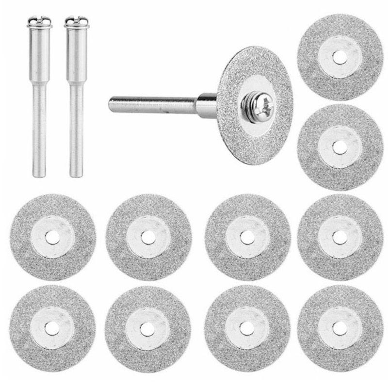 Hardened Diamond Grinding Discs 18mm 10pcs+2 Rods 18g 120 Hardness