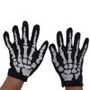 Halloween Skeleton Gloves and Skull Face Mask Set Haunted House Bar Party Character Playing Scary Scene Photo Props