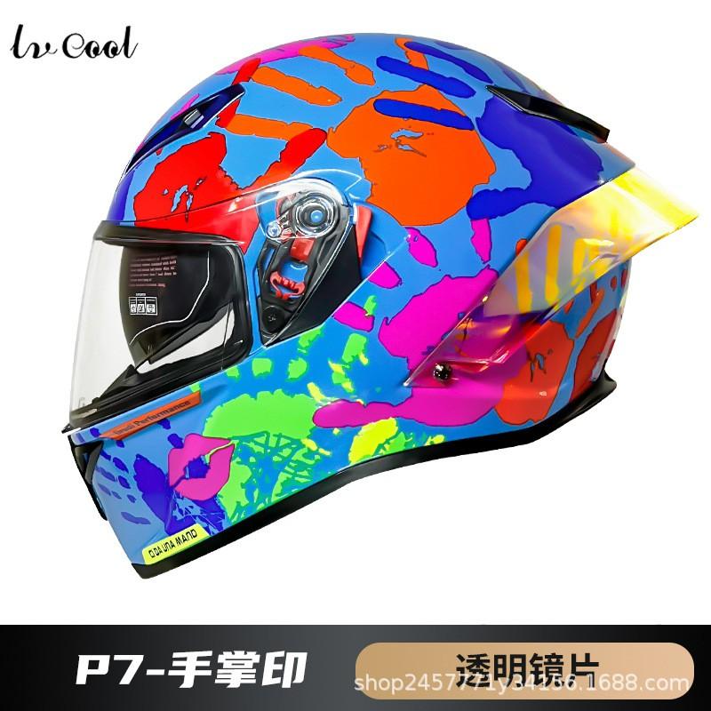 Full Face Motorcycle Helmet With Dual Visor ABS Shell 3C Certified All Season Unisex Riding Gear Scooter Bike