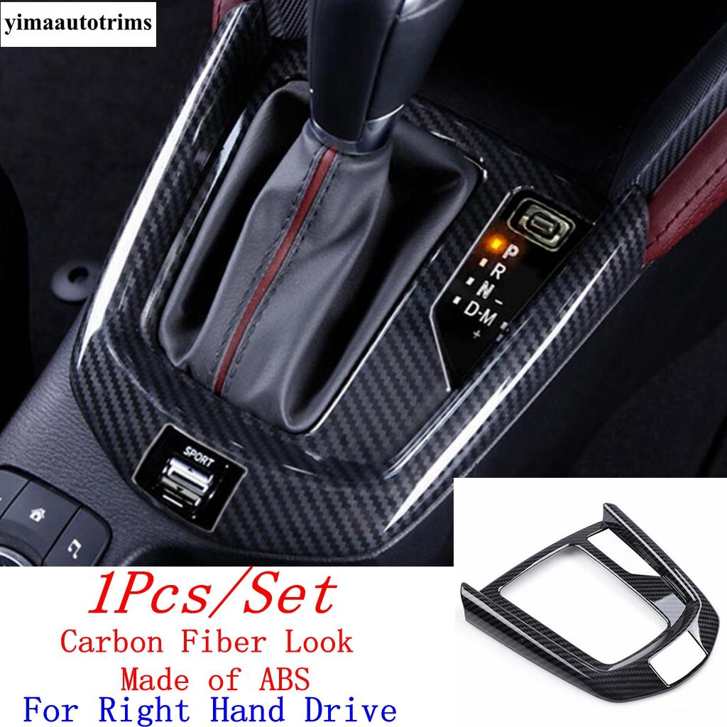 Right Hand Drive Central Control Shift Gear Panel Frame Decoration Cover Trim For Mazda 2 Demio / CX-3 CX3 2015-2018 Accessories