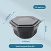 Disposable Hexagonal Takeaway Lunch Boxes with Lids