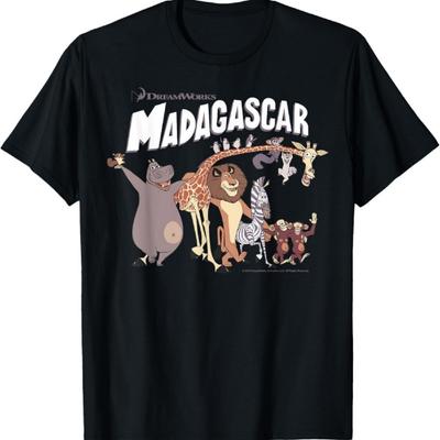 Cartoon Group Shot Movie Logo T-Shirt