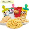 8Pcs/lot Multifunction Bag Chip Clips, Fresh Food Clips, Photo File Clamps, Assorted Colors Air Tight Seal Grip for Kitchen Seal