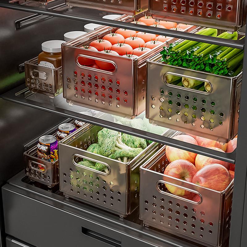 Stretchable Storage Drawer Large Capacity Kitchen Cabinet Organizer Snacks Cosmetics Storage Box Wardrobe Organizer Save Space