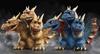 Toho Monster Serie: King Ghidorah, 1964, Offizielles Figurenset mit 2