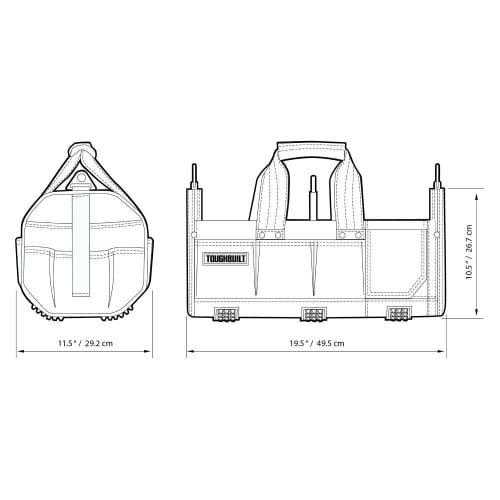 TOUGHBUILT Inch Modular Tote Bag TB-81-18