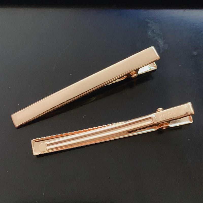 6cm-8cm Korean Style Thin Rectangular Duckbill Hair Clips