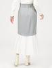 FRAY I.D. Women's Ruffle Hem Combi Mermaid Skirt FWFS225021 CHECK 1