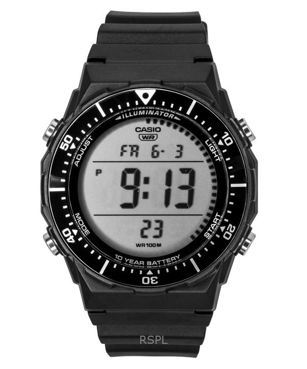 

Casio Багатофункціональний Цифровий Годинник для Чоловіків з Ремінцем з Смоли, Кварцовий AE-1700H-1AV 100M чорний