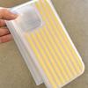 Lemon Yellow Striped Apple iPhone Case: Soft Shell for 16 Pro Max/14/13/12/XR/XS Max/8 Plus/7 Plus