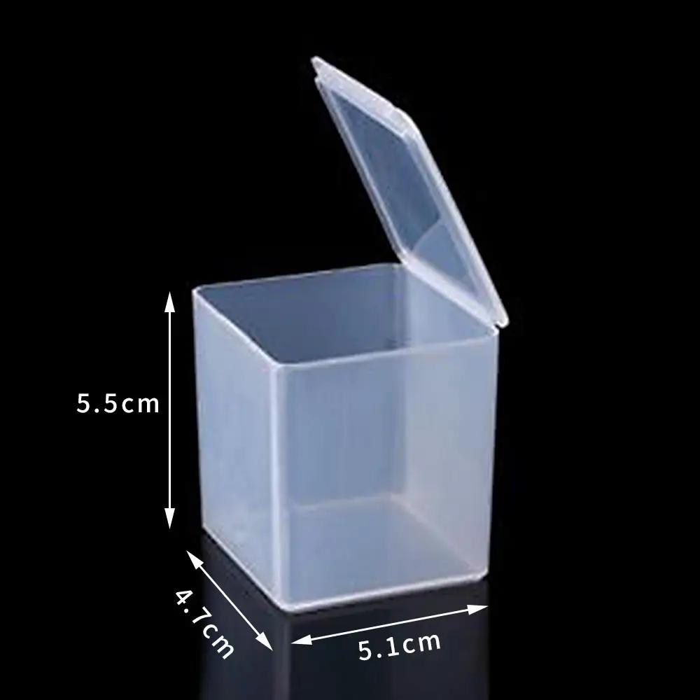 1pc 6 Grids Compartments Plastic Transparent Organizer Jewel Bead Case Cover Container Storage Box For Jewelry Pill Coin Sundry