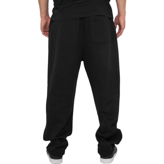 Bas de jogging - Urban Classics - 3XL - Noir - Coupe urbaine - Poches zippées
