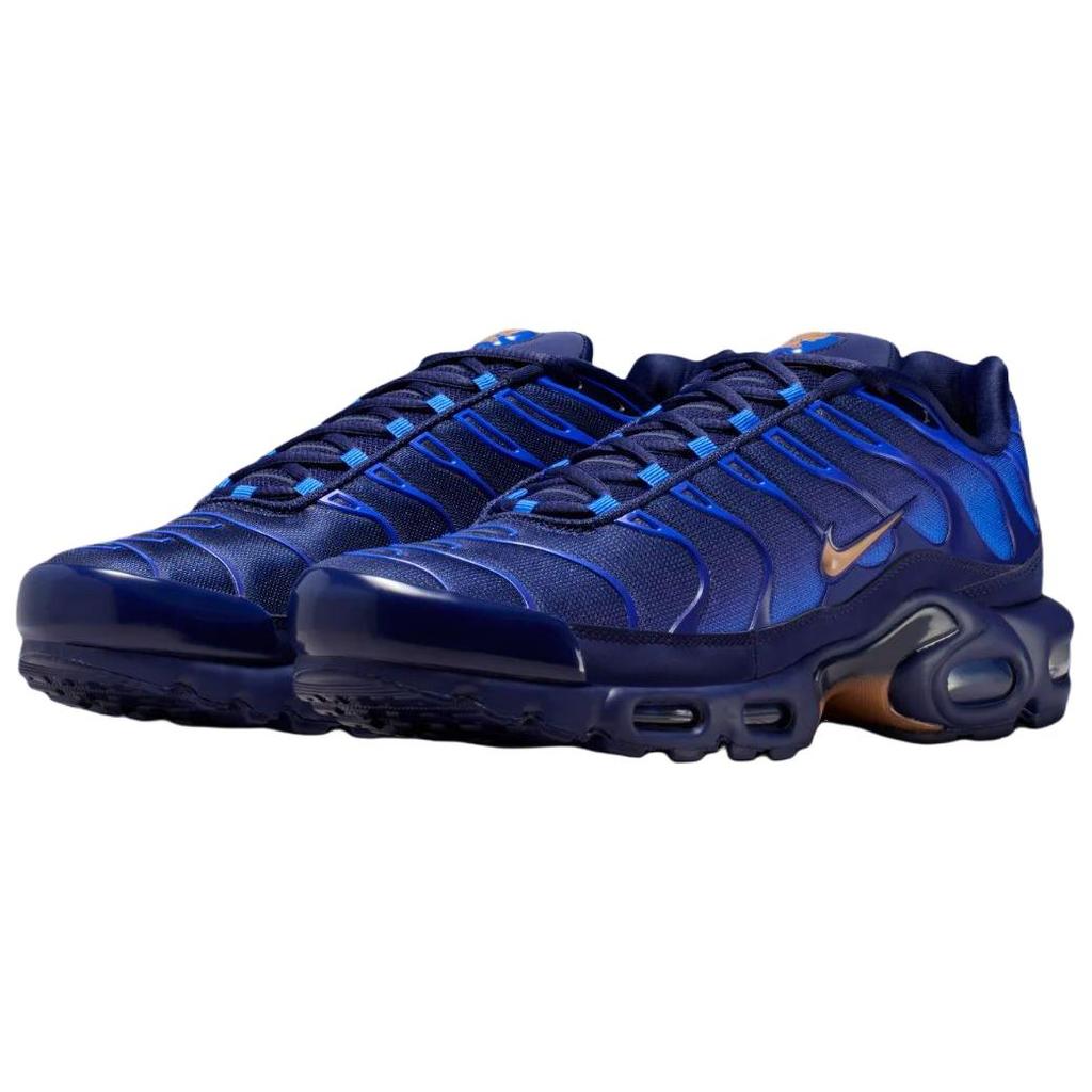 Nike X French Football Federation Air Max Plus Comfortable Running Shoes Unisex Black Blue IQ0170-400