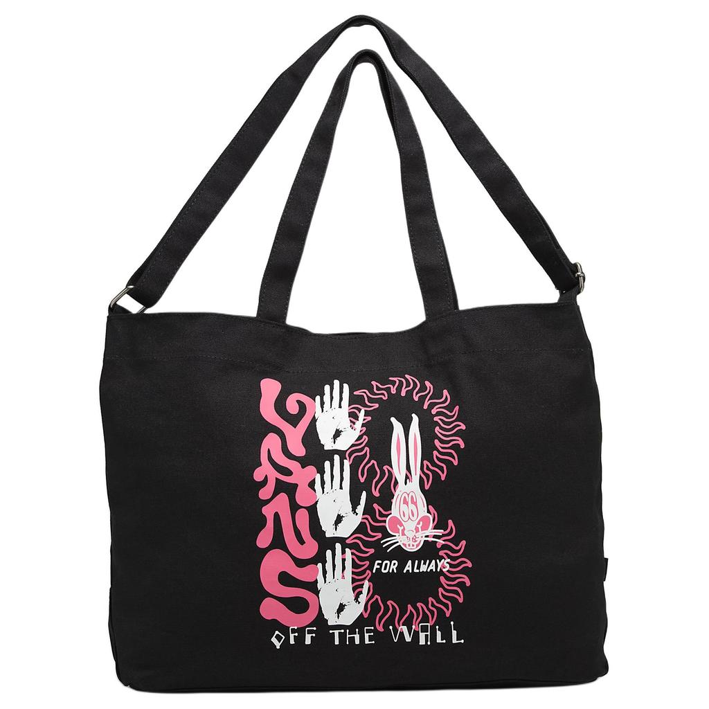New Vans Cotton Tote Bag, Shopping Bag, Shoulder Bag, Crossbody Bag, Handbag Regular Unisex Black VN000HE9BLK