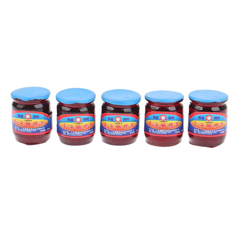 5Pcs Dollhouse Miniature Condiment Model Mini Kitchen Decoration Accessories