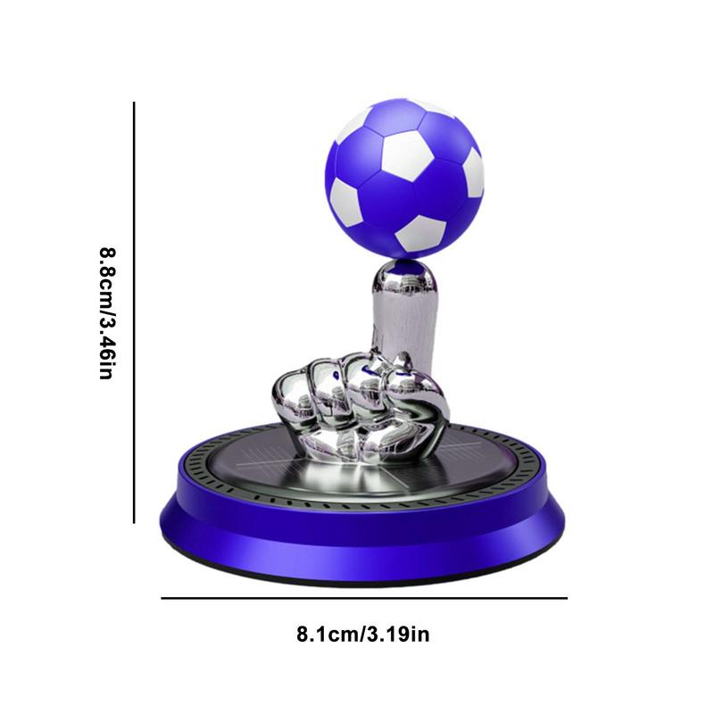 New Solar Energy Suspended Spinning Football Car Air Freshener Purifier Auto Fragrance Perfume Seat Car Parfum Decoration