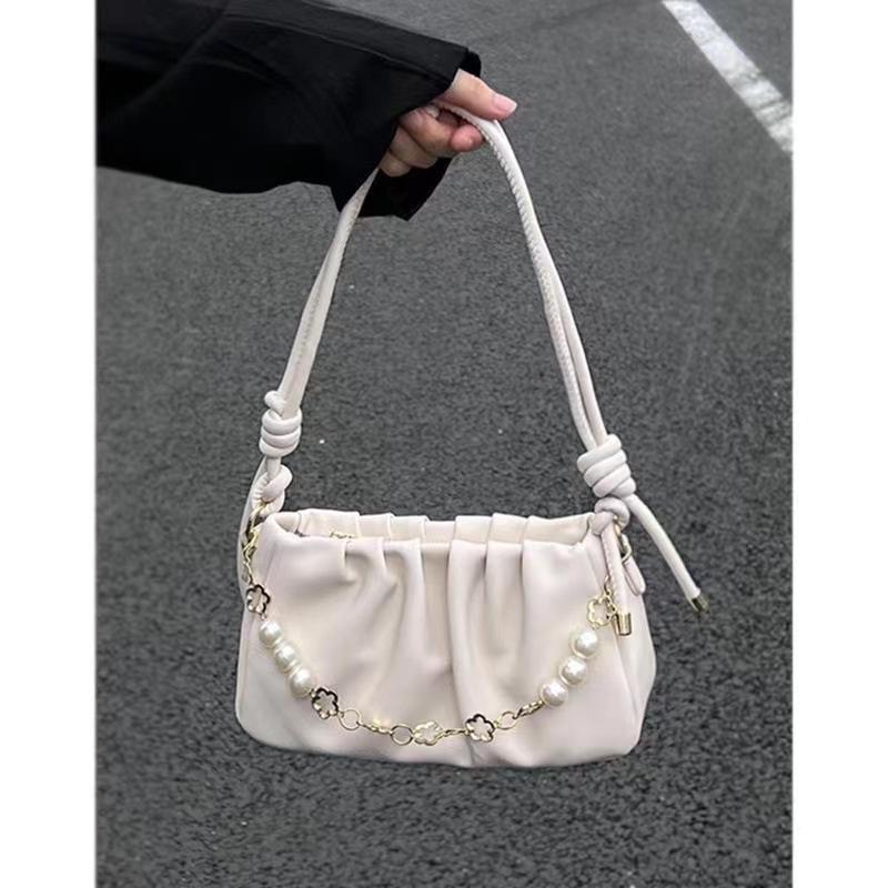 Summer Pleated Cloud Bag Women'S Fashion Underarm Bag Niche Texture Versatile Messenger Bag