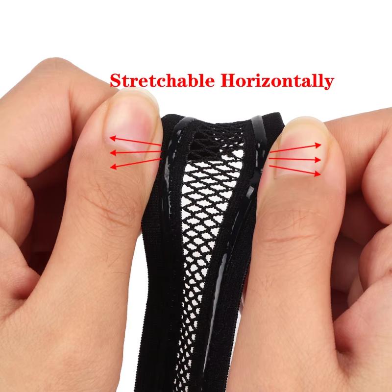 1Yards Silicone Anti Slip Mesh Elastic Band Wig Making Supplies Non-Slip Gripper Elastic For Wig Sewing Stretchable Horizontally
