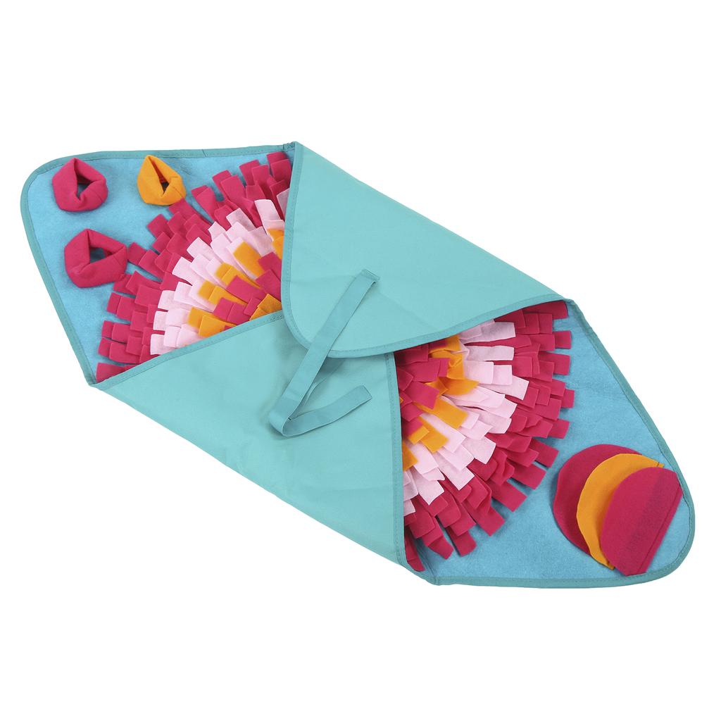 Haustier Schnüffelmatte Hunde Schnüffeltraining Decke Fördert Natürliche Futtersuchfähigkeiten für Indoor-Outdoor-Aktivitäten