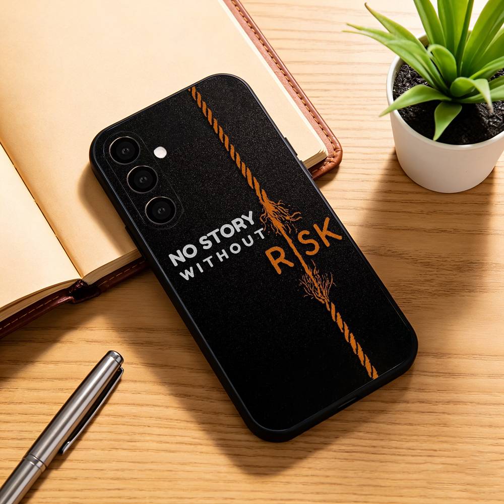 Day Trader Trading RISK RICH Phone Case For Samsung Galaxy A73,A72,A71,A70,A53,A52,A51,Others Soft Black Cover