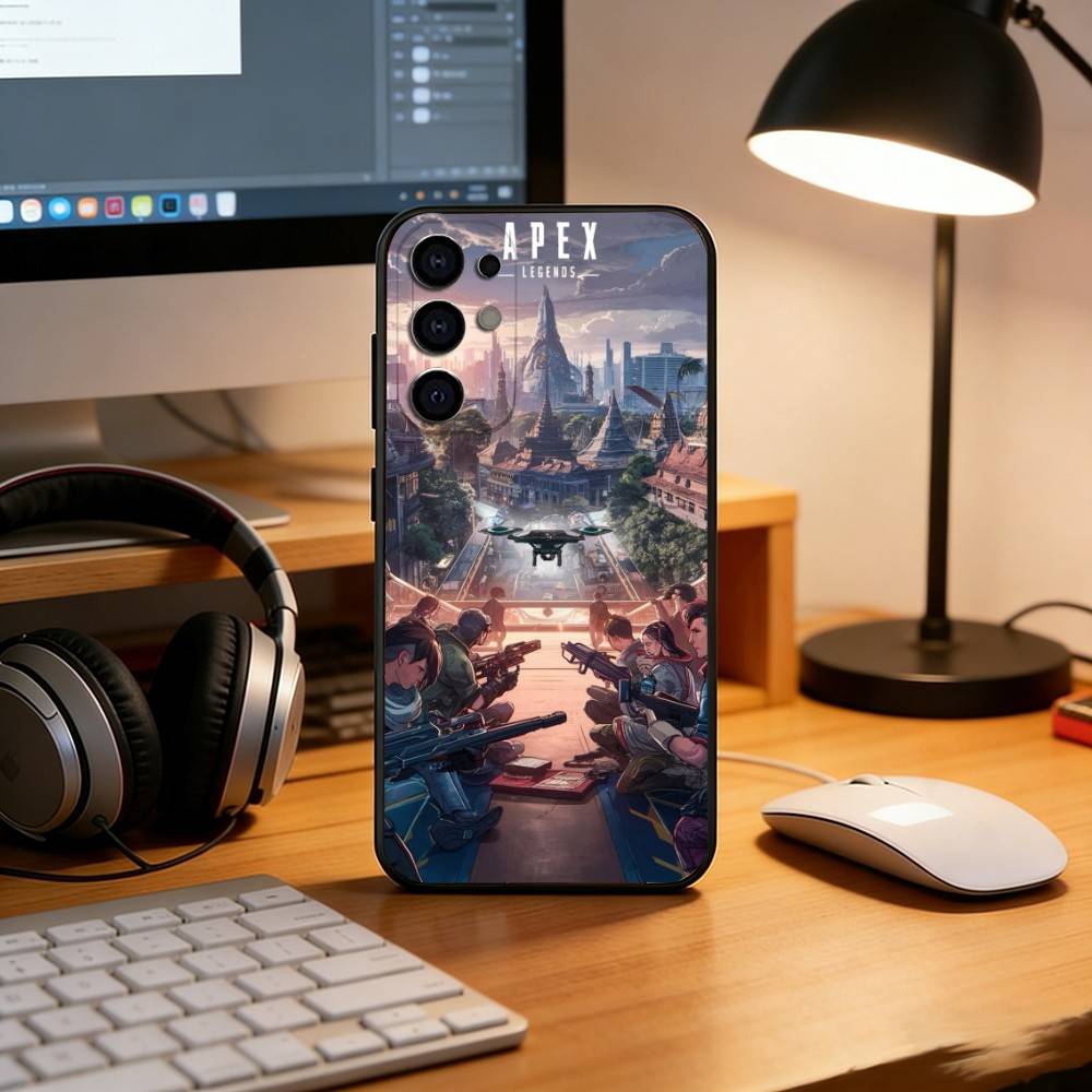 Apex Legends Phone Case For Samsung S25,S24,S21,S22,S23,S30,Ultra,S20,Plus,Fe,Soft Silicone Black Cover