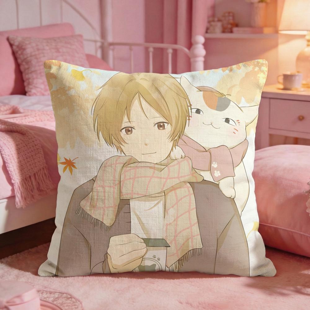 Natsumes Book Of FFriendss Cushion Cover Premium Comfort Reversible Pillow Cove Two In One Design For Any Room Car Interior