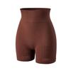 European & American High-Waist Butt-Lifting Ribbed Yoga Shorts - Seamless, Stretchy, Breathable Fitness Wear for Women