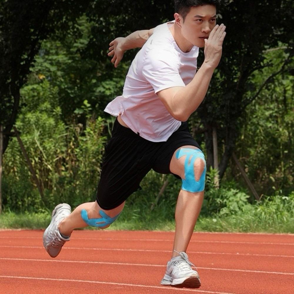 10pcs Knee Support Kinesiology Tape Breathable Muscle Protection Tape Knee Muscle Pre-Cut Tape  Gym