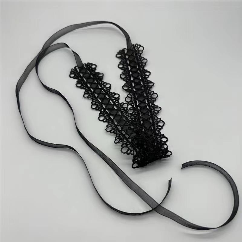 summer Newest fashion jewelry accessories Sexy hollow out lace black choker necklace for couple lovers