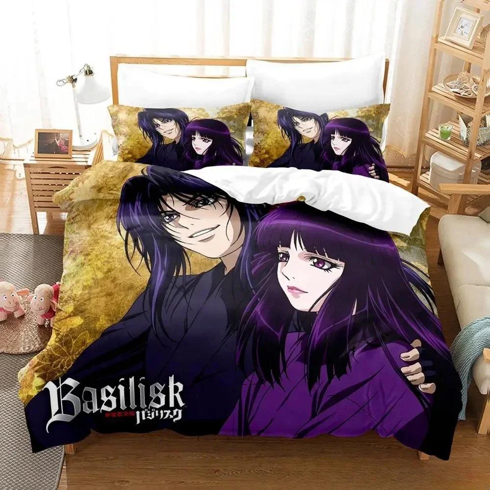 Basilisk Bedding Set Single Twin Full Queen King Size Bed Set Adult Kid Bedroom Duvetcover Sets 3D Print Anime Parure De Lit Bed