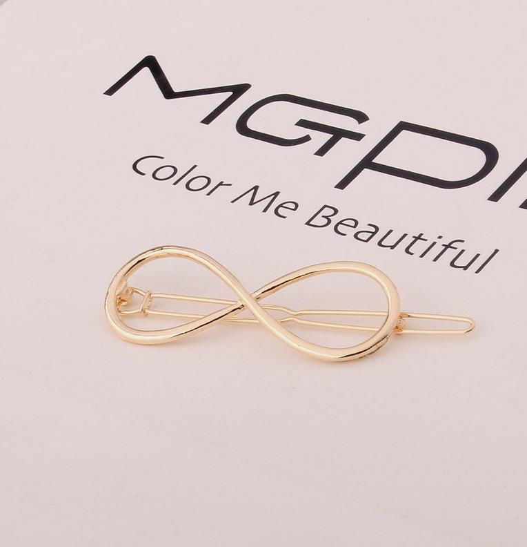 A028 Triangle Moon Circle Geometric Hair Clip - European & American Style Hair Accessories