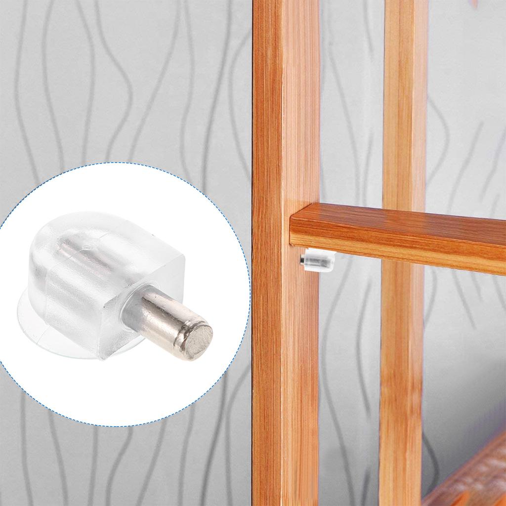 50Pcs Shelf Support Pegs for Glass Shelves Heavy Duty Cabinet Bracket Mounting Hardware Closet Organizers Shelving Pins