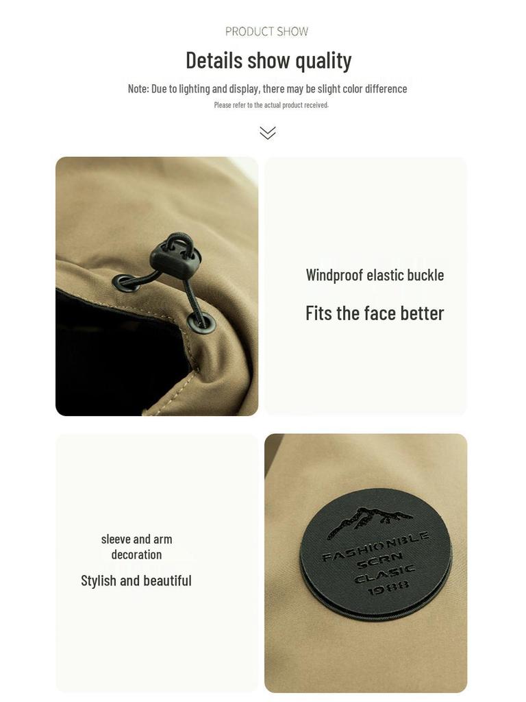 Men's Hooded Cotton Jacket - Winter Warmth, Casual Outdoor Style