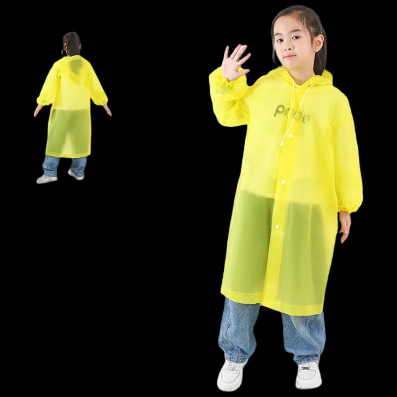 Children's Portable EVA Transparent Raincoat