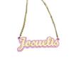 DIY Acrylic Custom English Letter Name Necklace - European & American Style