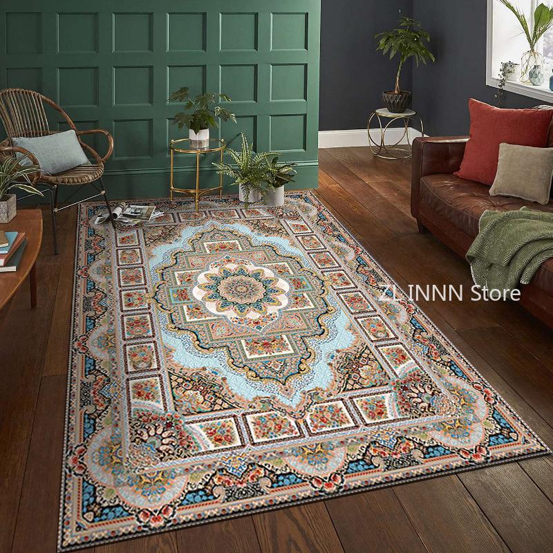 Bohemia Living room rugs Decoration bedroom Deluxe anti slip floor mats Large area carpet Lounge Rug Persian carpet washable