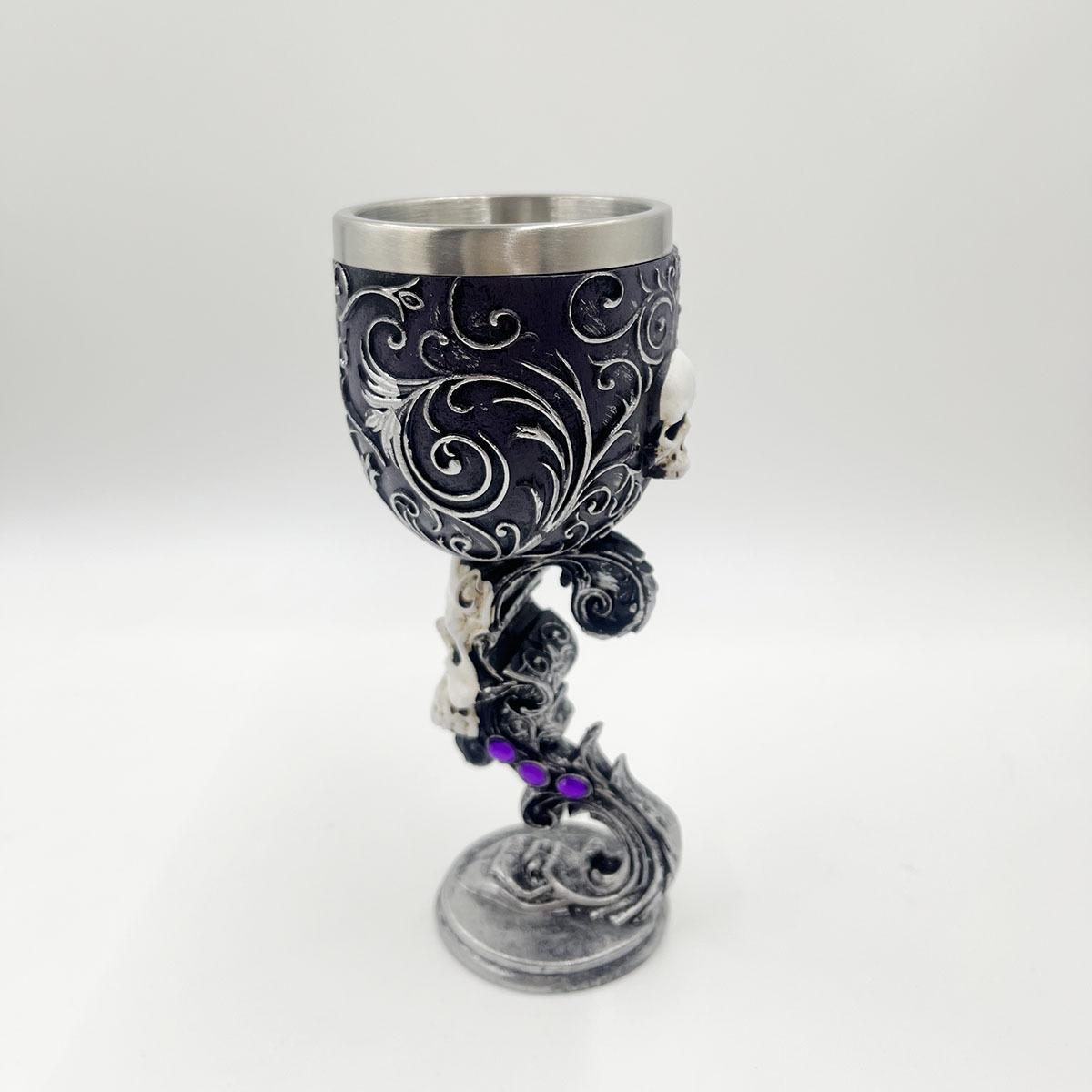 

Кубок-череп личность ретро коктейль бокал для красного вина смола бокал для вина гот фильм атрибутика чашка