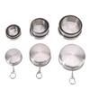 Folded Retractable Cup Keychain Collapsible Cups Tableware Stainless Steel Folding Cup  Outdoor